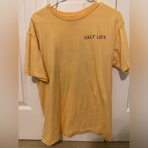 salt life yellow t-shirt